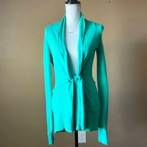 Elegant Green Women's Cardigan